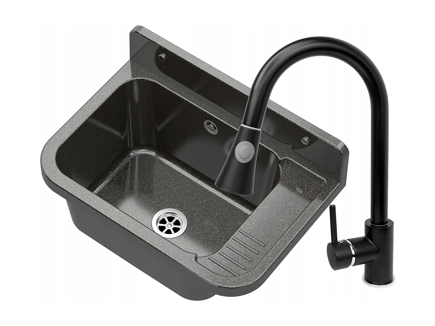 CZARNY ZLEW GOSPODARCZY KOMORA BATERIA WYCIĄGANA