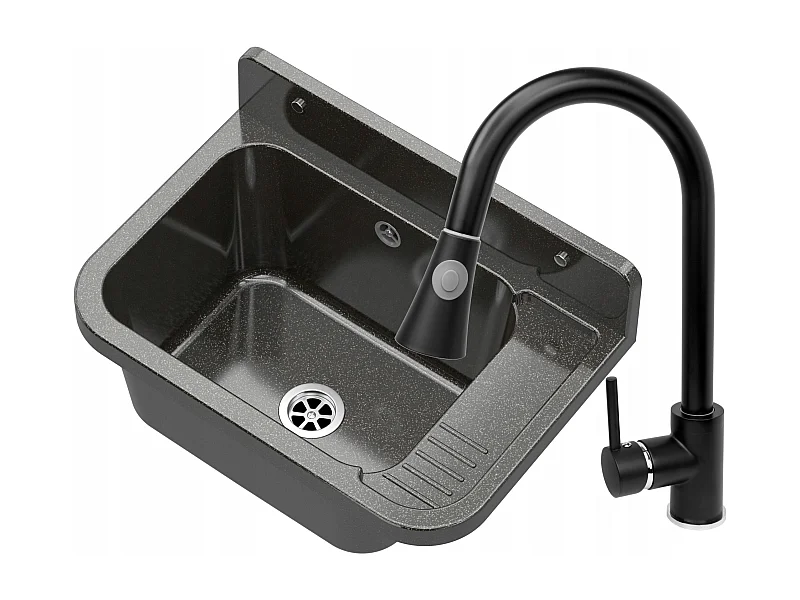 CZARNY ZLEW GOSPODARCZY KOMORA BATERIA WYCIĄGANA