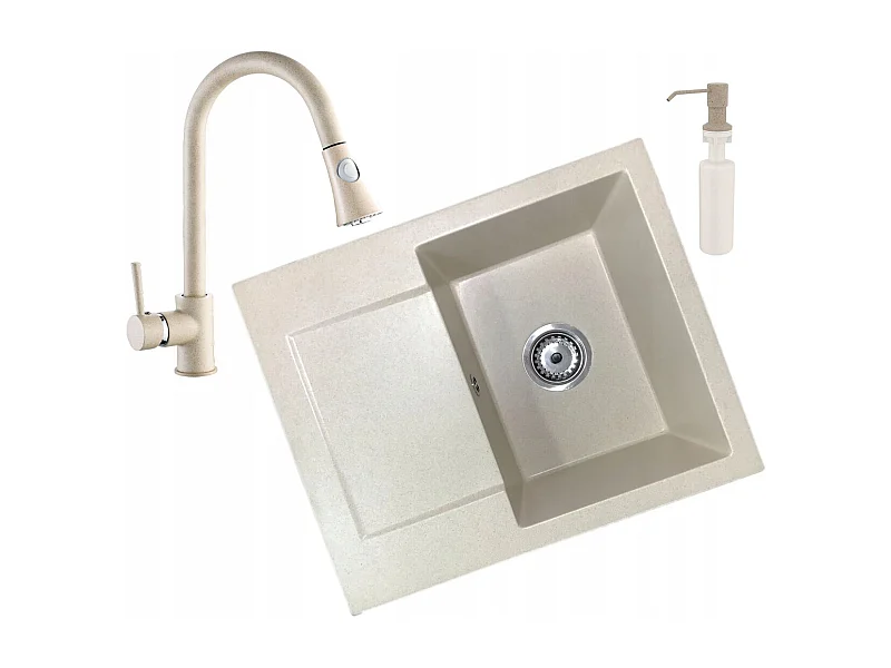 1 CHAMBER GRANITE SINK Ensemble d'évier à partir de 40 cm