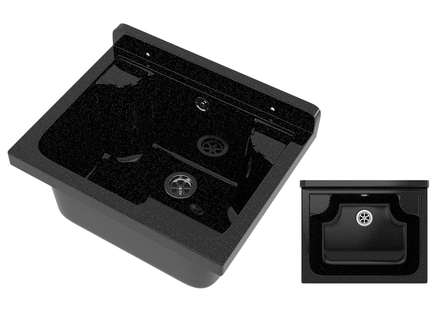 ÉVIER TECHNIQUE EN GRANIT NOIR CHAMBRE DE TRAVAIL LOMA