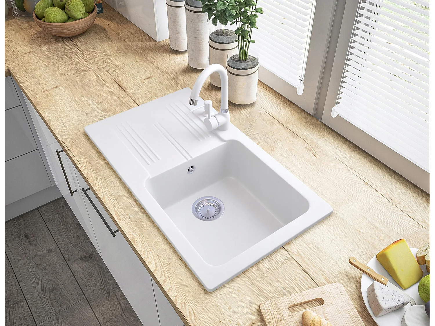 ADA GRANITAN Évier/AGENT DE LAVAGE 780x440