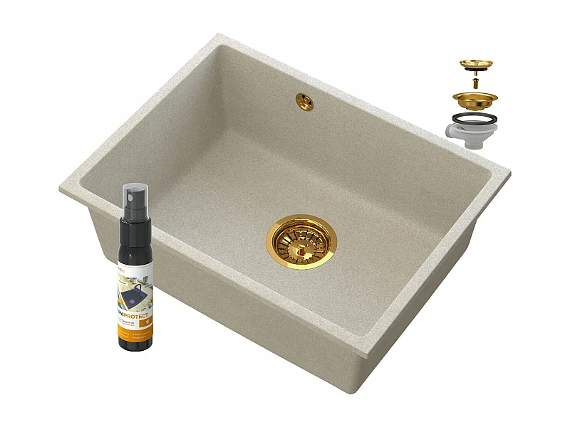 MANADO BEIGE ÉVIER SOUS PLAN OR 60