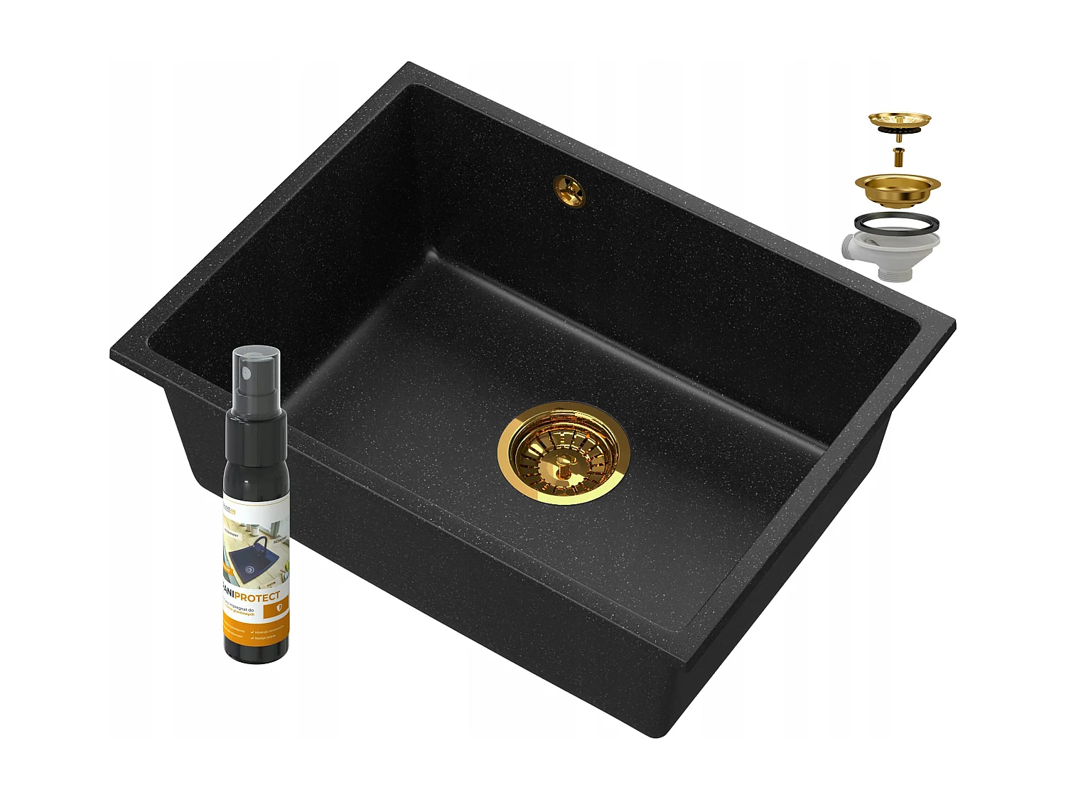 MANADO GRANITE ÉVIER SOUS PLAN OR 60