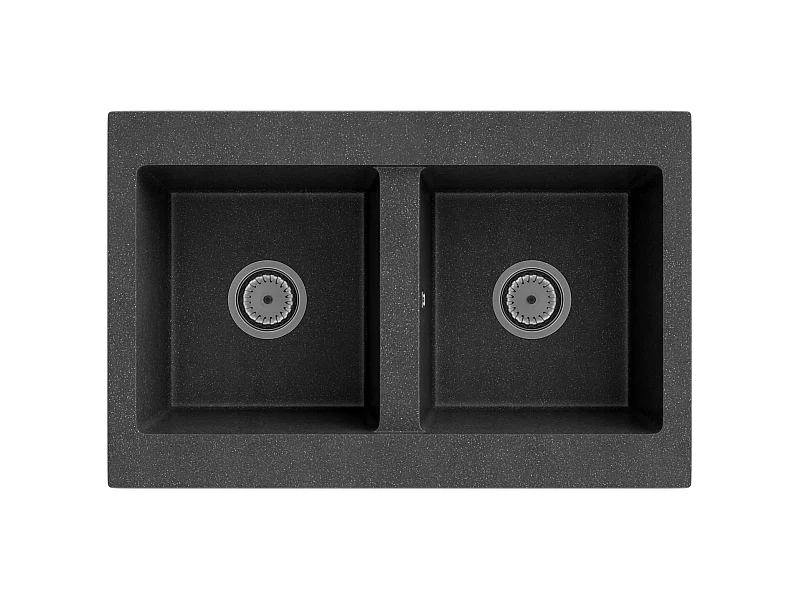 ÉVIER DE CUISINE À DEUX CUVES EN GRANIT VERSO