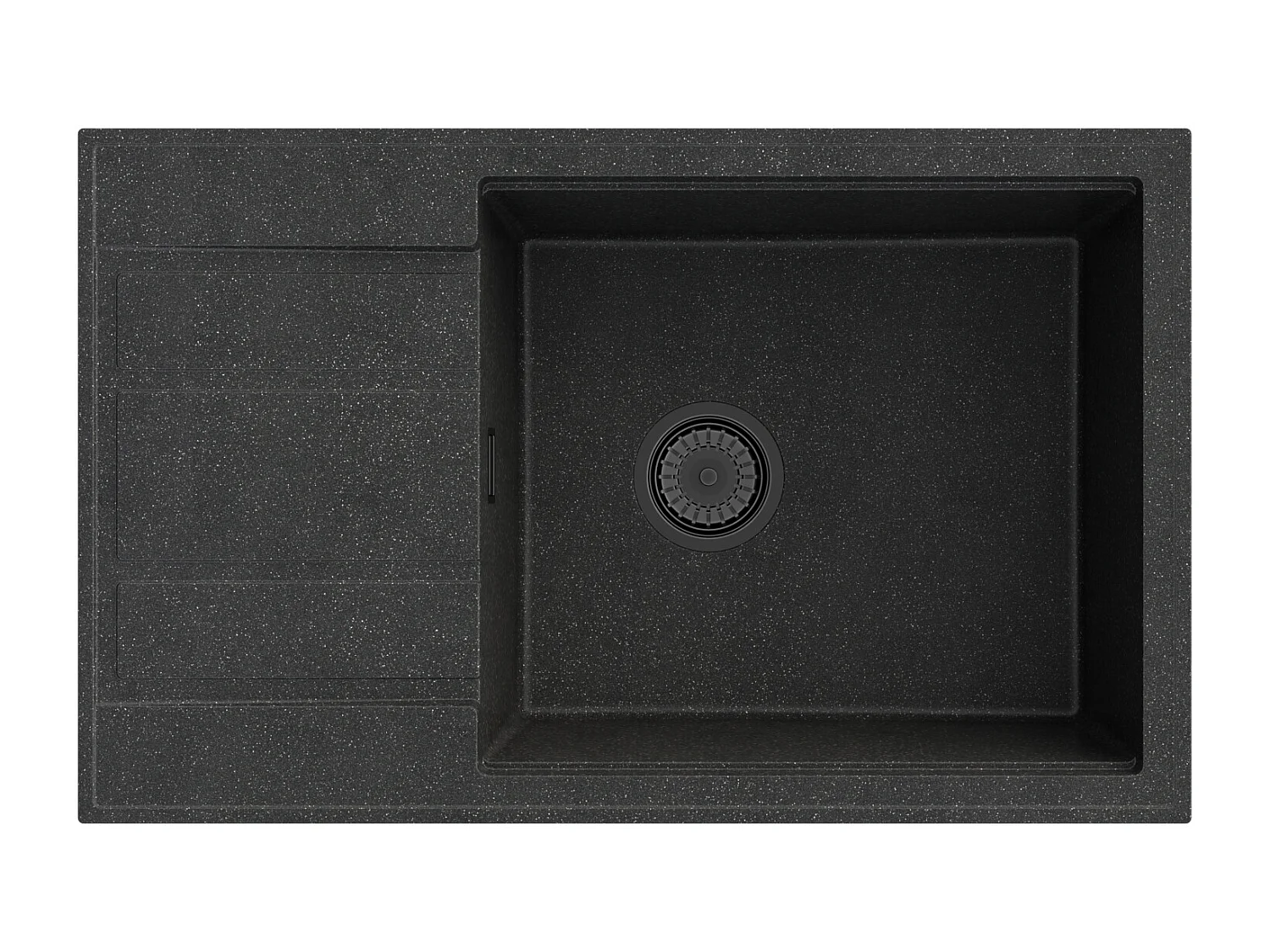 ÉVIER GRANIT GRANIT LOUIS SIPHON BAT NEXO BLACK