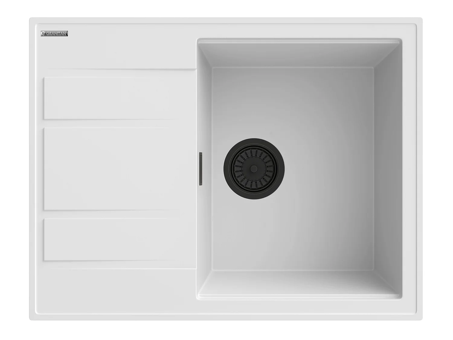 SIPHON POUR ÉVIER EN GRANIT NOIR LUGO