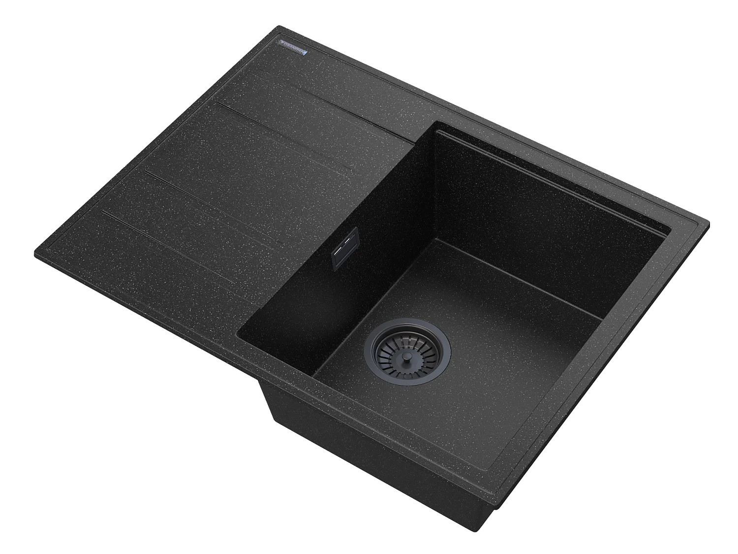 SIPHON POUR ÉVIER EN GRANIT NOIR LUGO