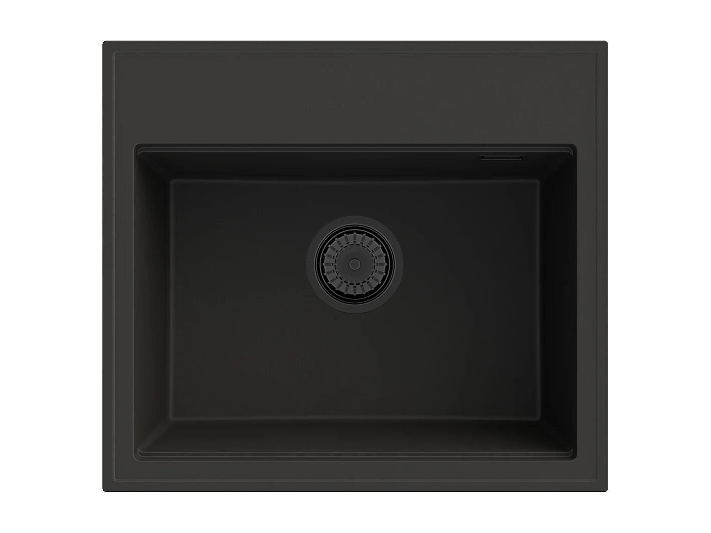 ÉVIER GRANIT FOXAL NOIR + MITIGEUR HAUT OR