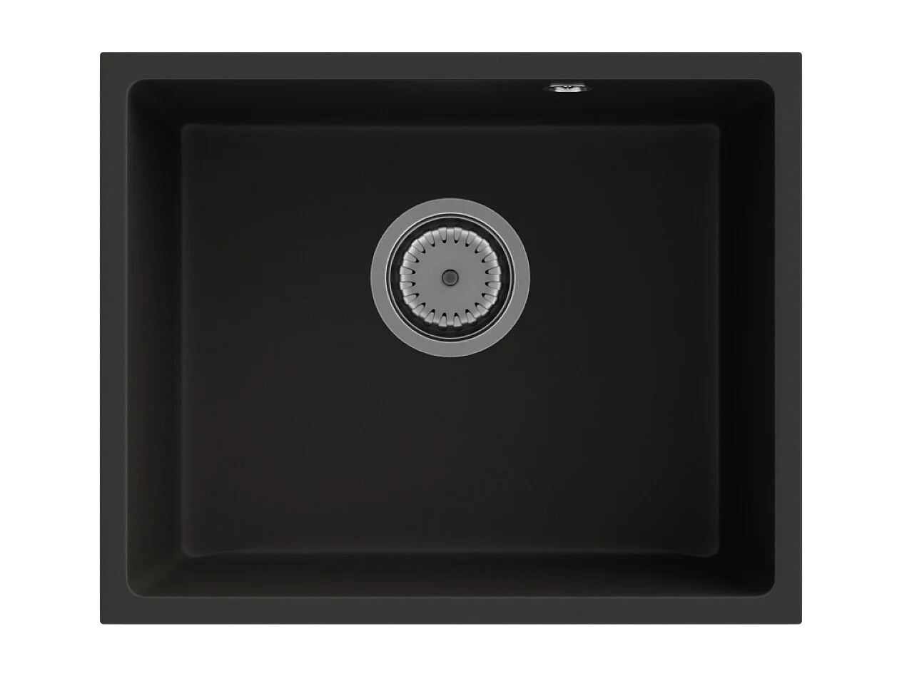 MANADO BLACK UNDERMOUNT CHROME SINK 50