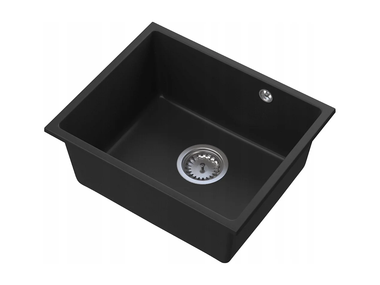 MANADO BLACK UNDERMOUNT CHROME SINK 50
