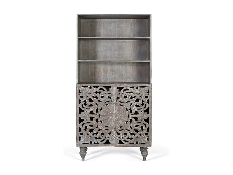 Regał z litego drewna mango 180 cm