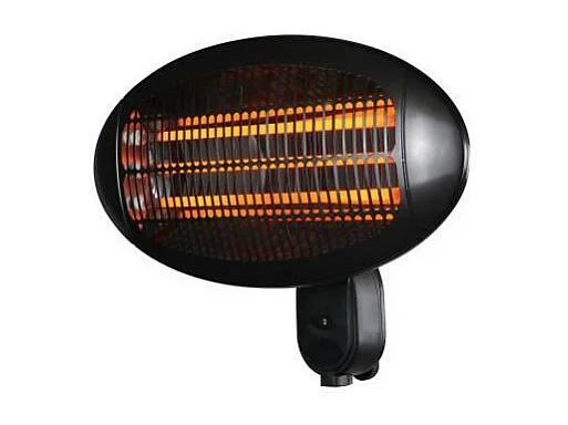 Chauffage electrique FAVEX Fano - 2000 W - A fixer - 3 positions de chauffe - L 50 x P 16 x H 36 cm - Noir