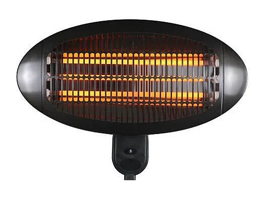 Chauffage electrique FAVEX Fano - 2000 W - A fixer - 3 positions de chauffe - L 50 x P 16 x H 36 cm - Noir