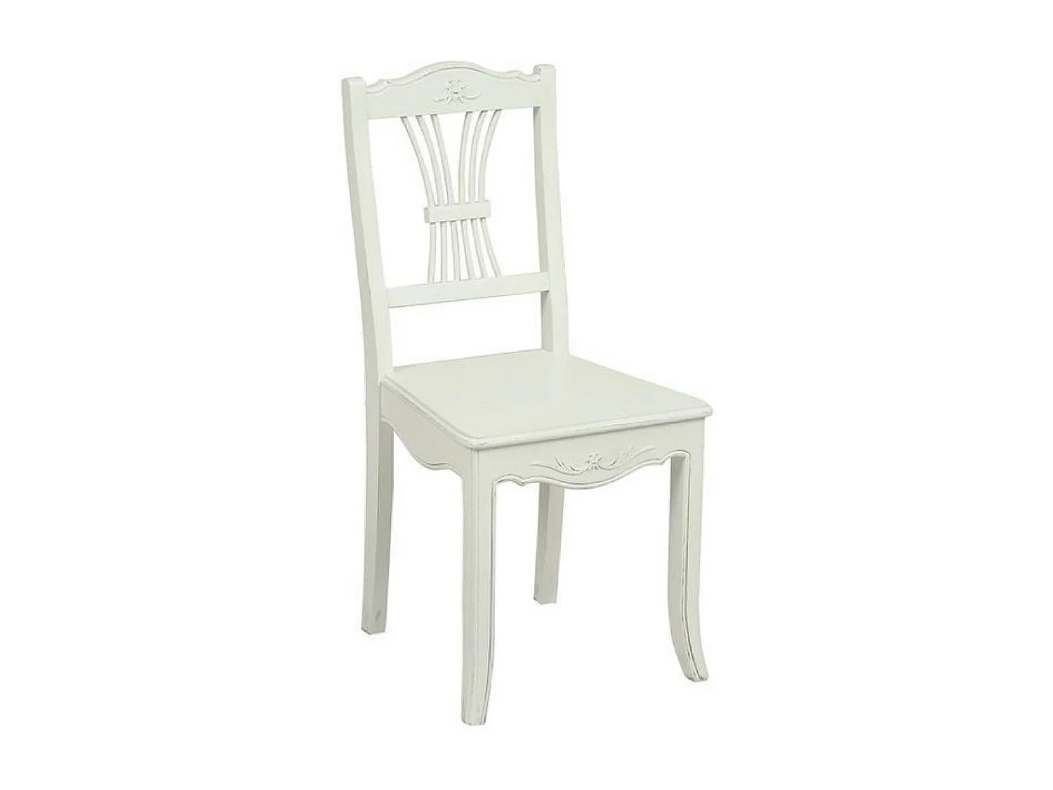 Lot de 2 chaises MDF Blanc - Lubéron Interior's