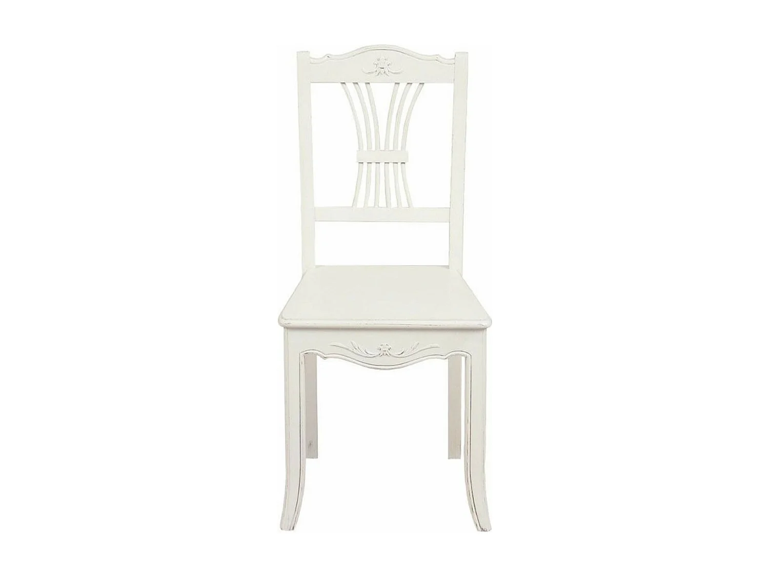 Lot de 2 chaises MDF Blanc - Lubéron Interior's