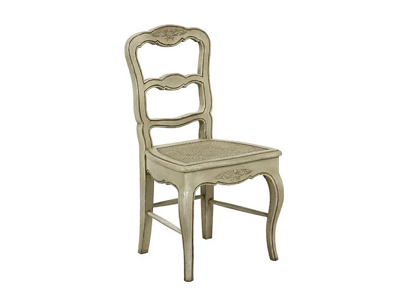 Lot de 2 chaises cannée louise Bois Beige - Château Interior's