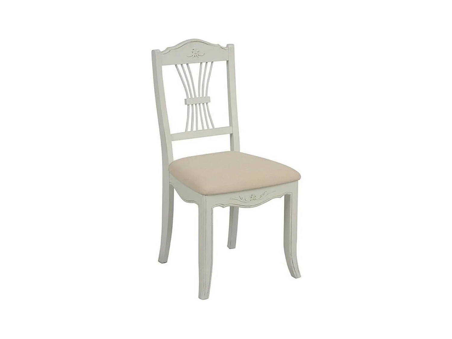 Chaise MDF Blanc - Lubéron Interior's