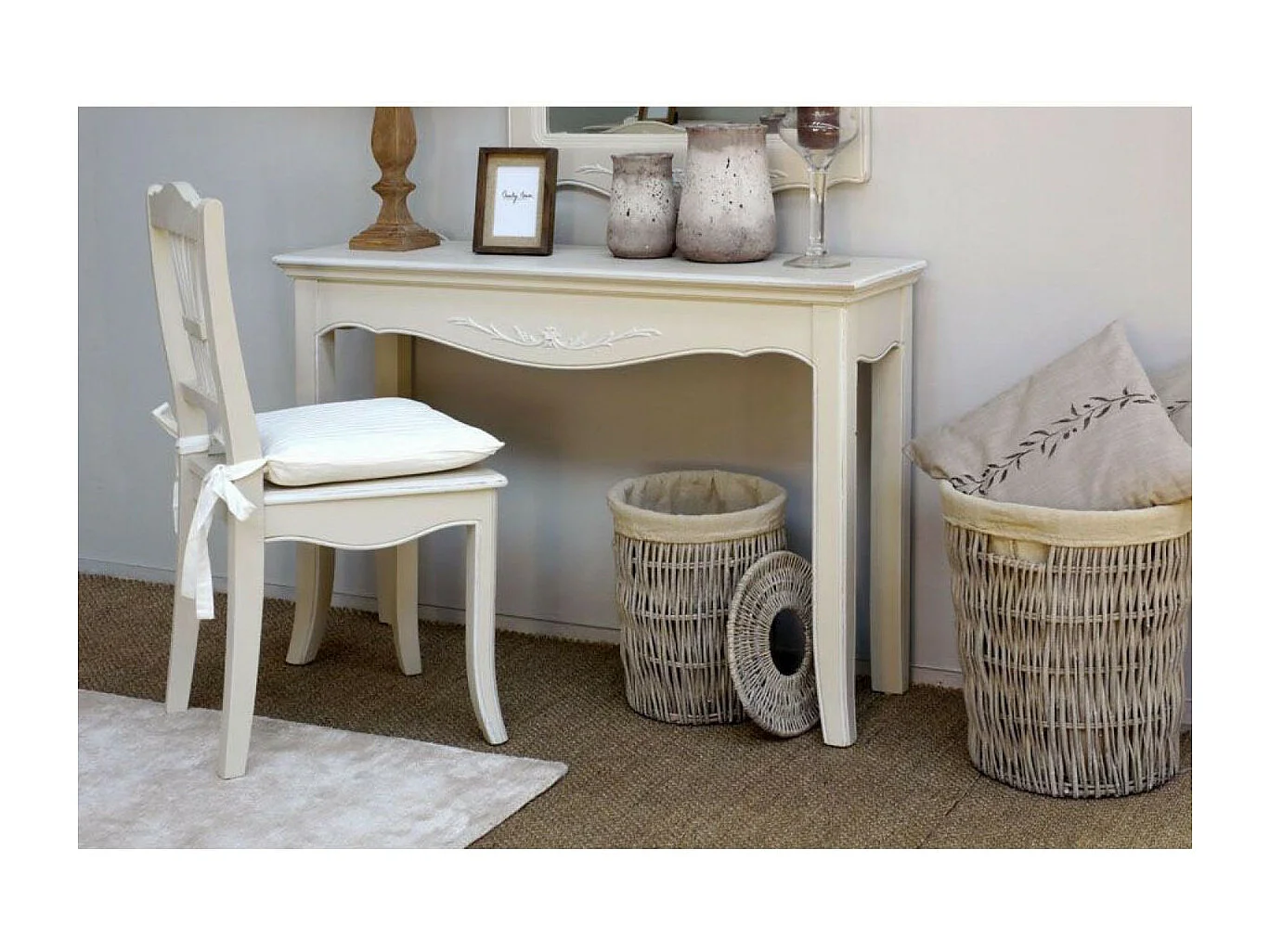 Lot de 2 chaises MDF Beige - Lubéron Interior's