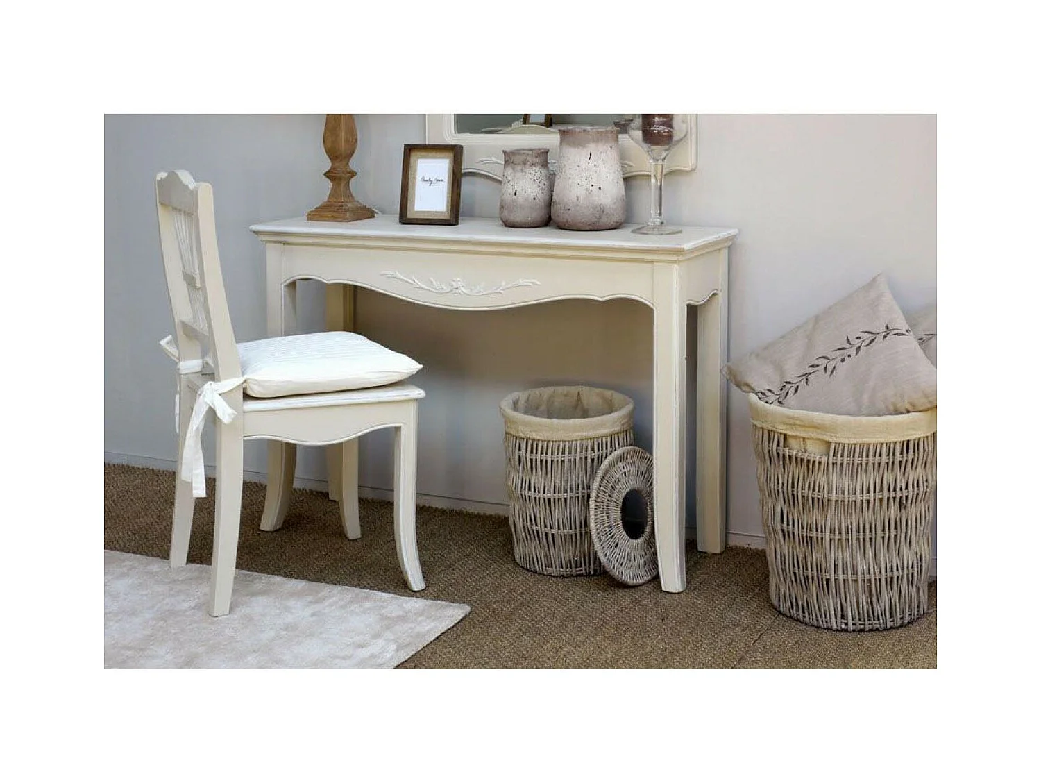 Lot de 2 chaises MDF Beige - Lubéron Interior's