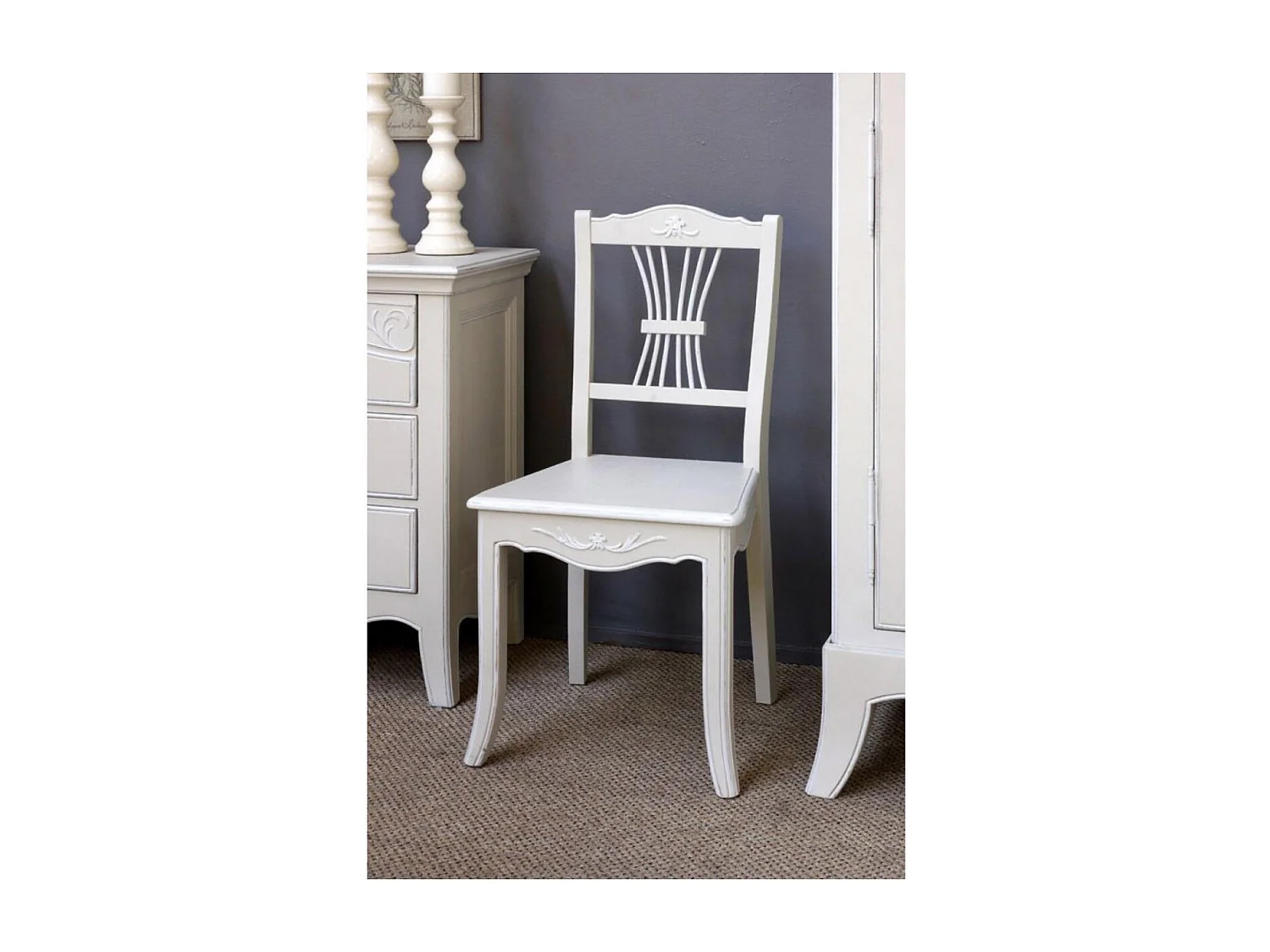 Lot de 2 chaises MDF Beige - Lubéron Interior's