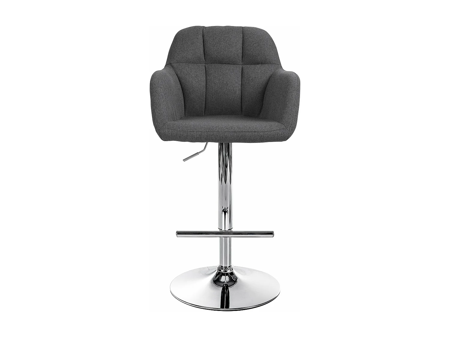 Tabouret de bar chaise métal grise 57 x 59 x 97 cm 10_0005274