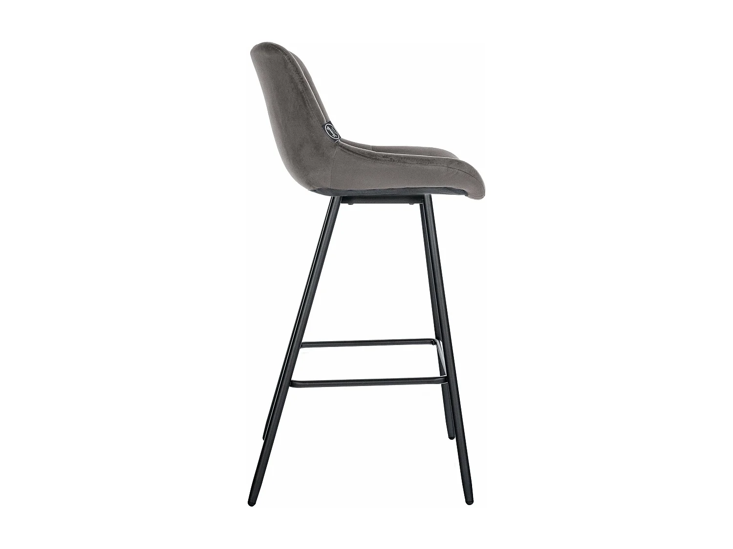 Tabouret de bar x1 métal grise 49 x 56 x 104 cm 10_0005463