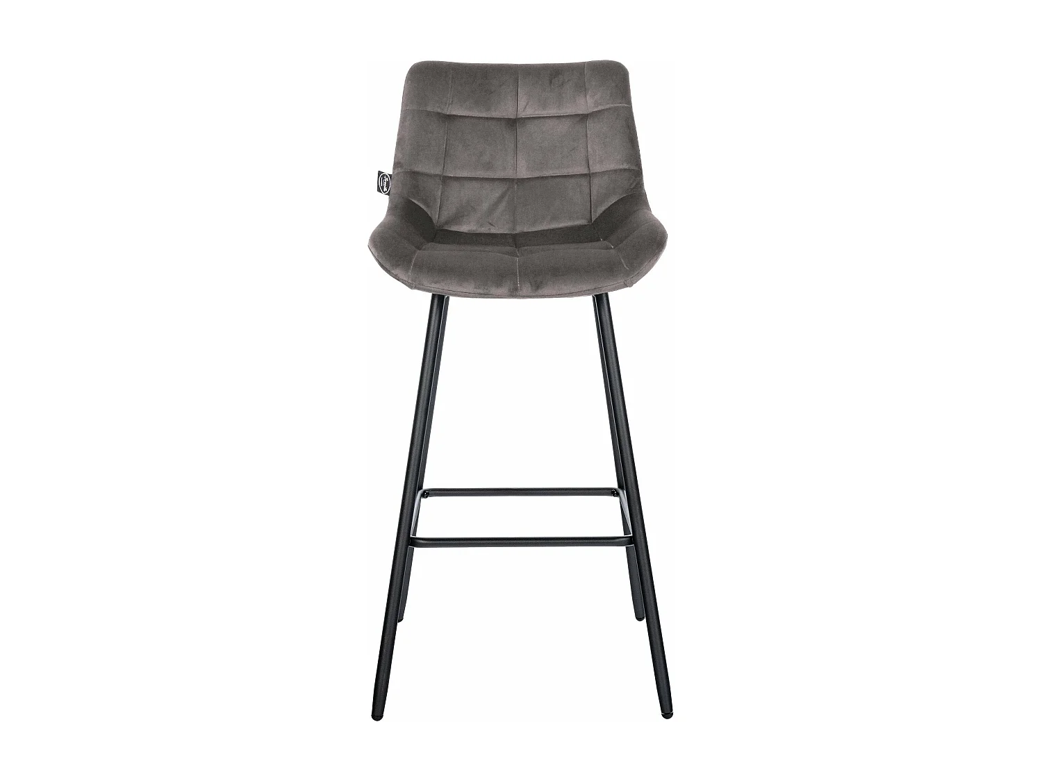 Tabouret de bar x1 métal grise 49 x 56 x 104 cm 10_0005463