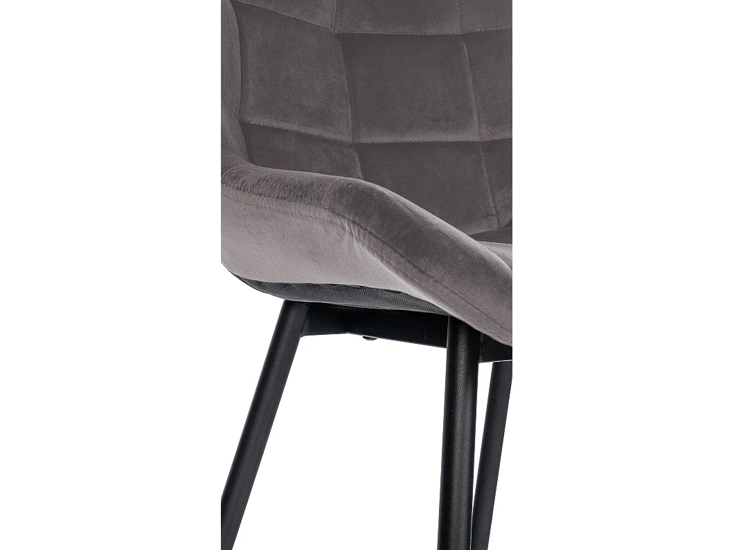 Tabouret de bar x1 métal grise 49 x 56 x 104 cm 10_0005463