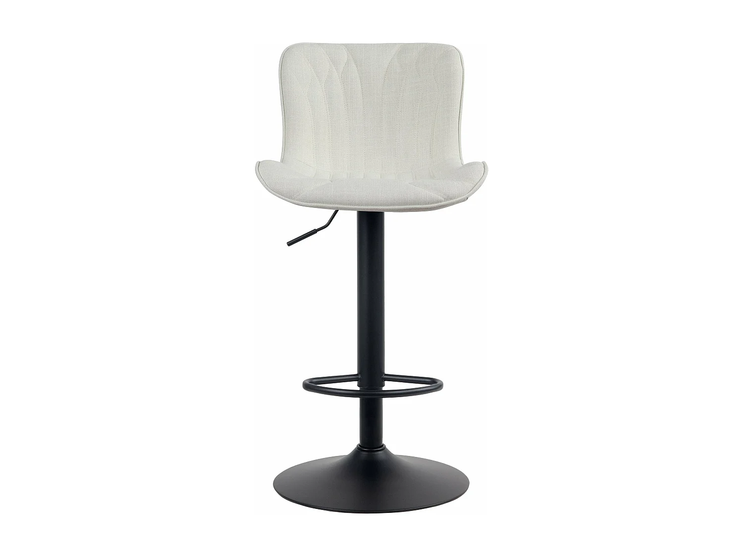 Tabouret de bar chaise métal crème 48 x 54 x 83 cm 10_0005176