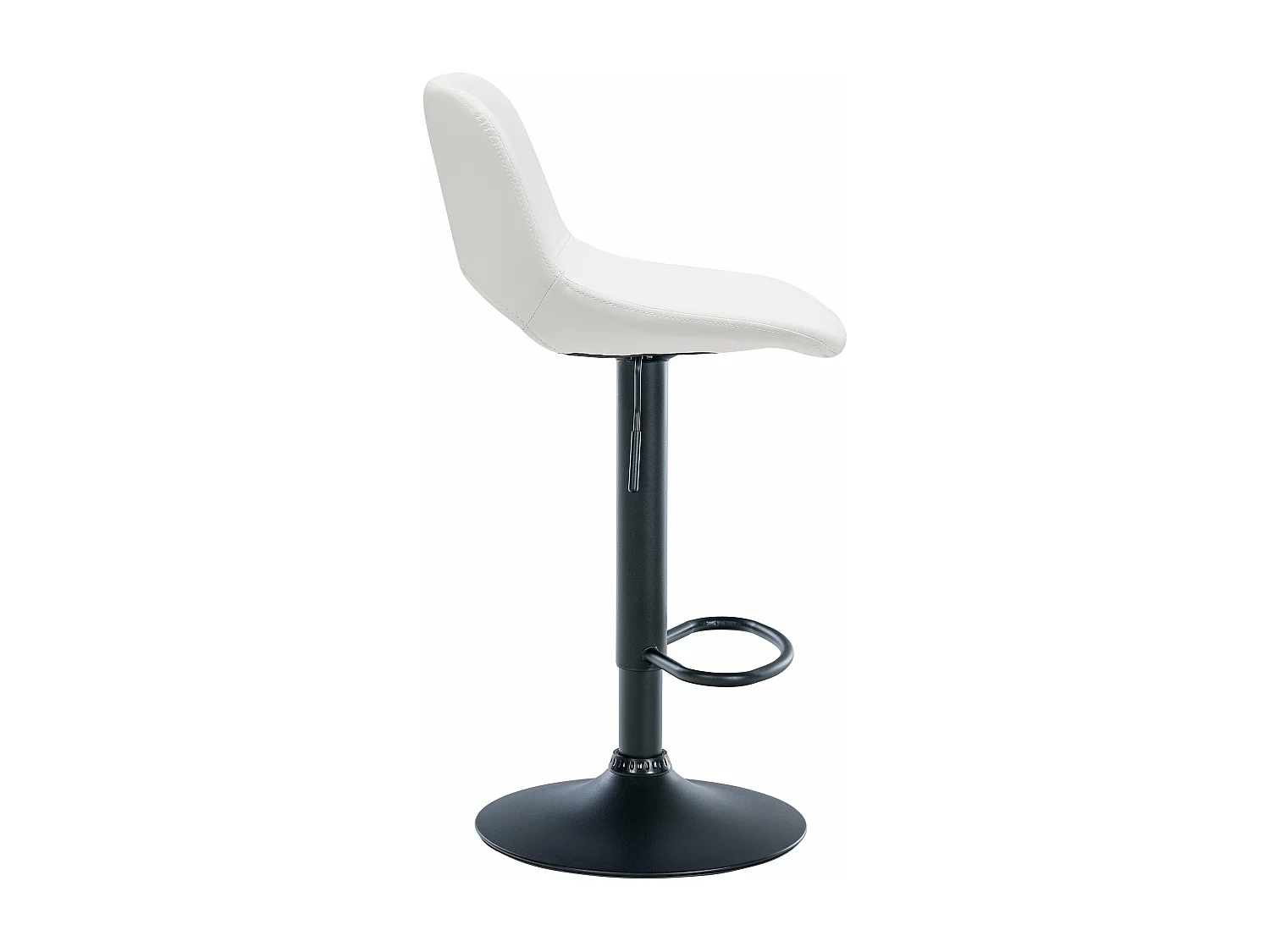 Tabouret de bar chaise métal blanche 42 x 46 x 86 cm 10_0004582