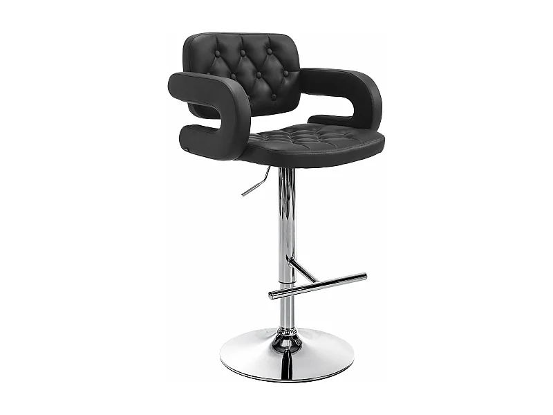 Tabouret de bar x1 métal argentée 62 x 55 x 103 cm 10_0004789