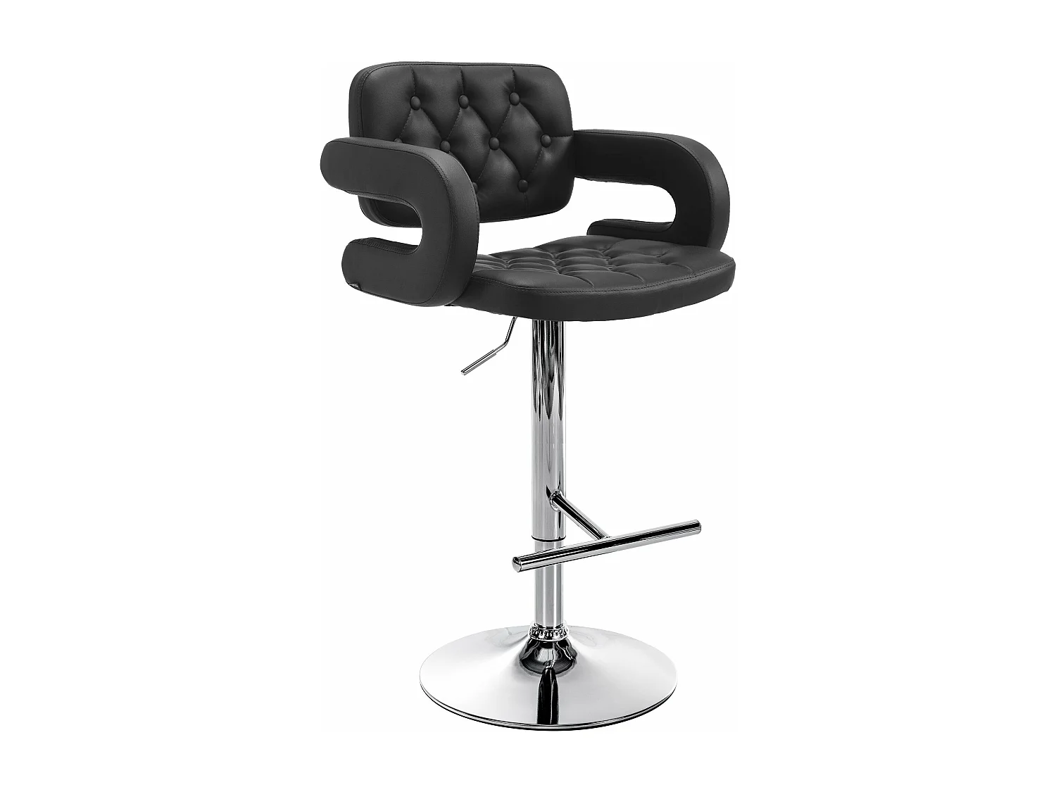 Tabouret de bar x1 métal argentée 62 x 55 x 103 cm 10_0004789