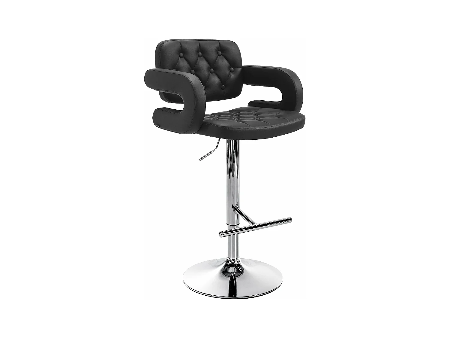 Tabouret de bar x1 métal argentée 62 x 55 x 103 cm 10_0004789