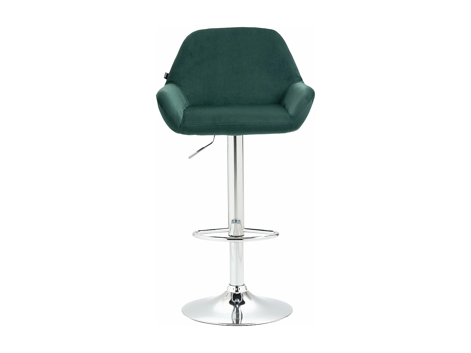 Lot de 2 tabourets métal argentée 51 x 52 x 89 cm 10_0004032