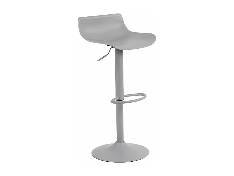 Tabouret de bar x1 métal grise 43 x 44 x 68.5 cm 10_0004535