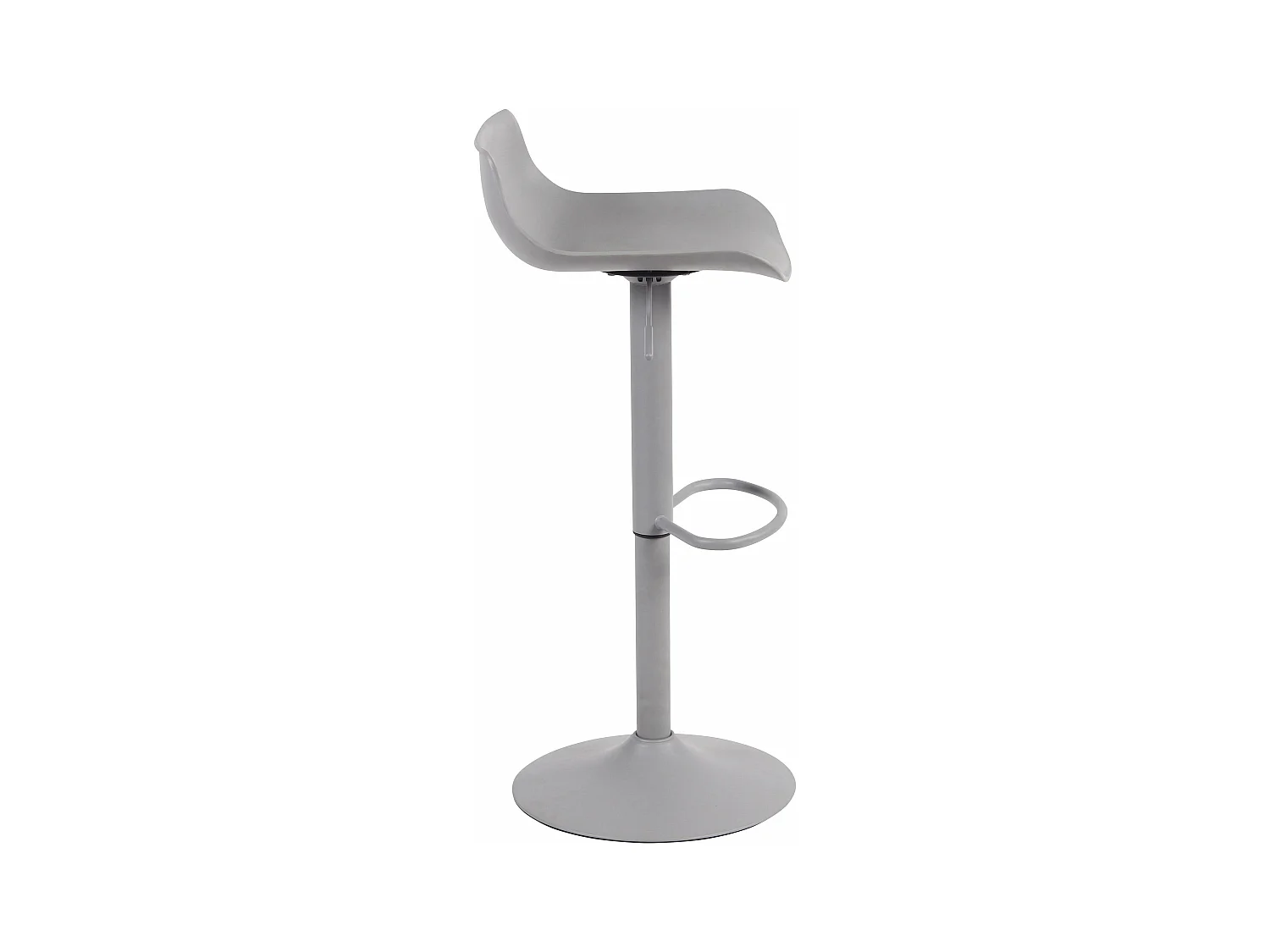 Tabouret de bar x1 métal grise 43 x 44 x 68.5 cm 10_0004535