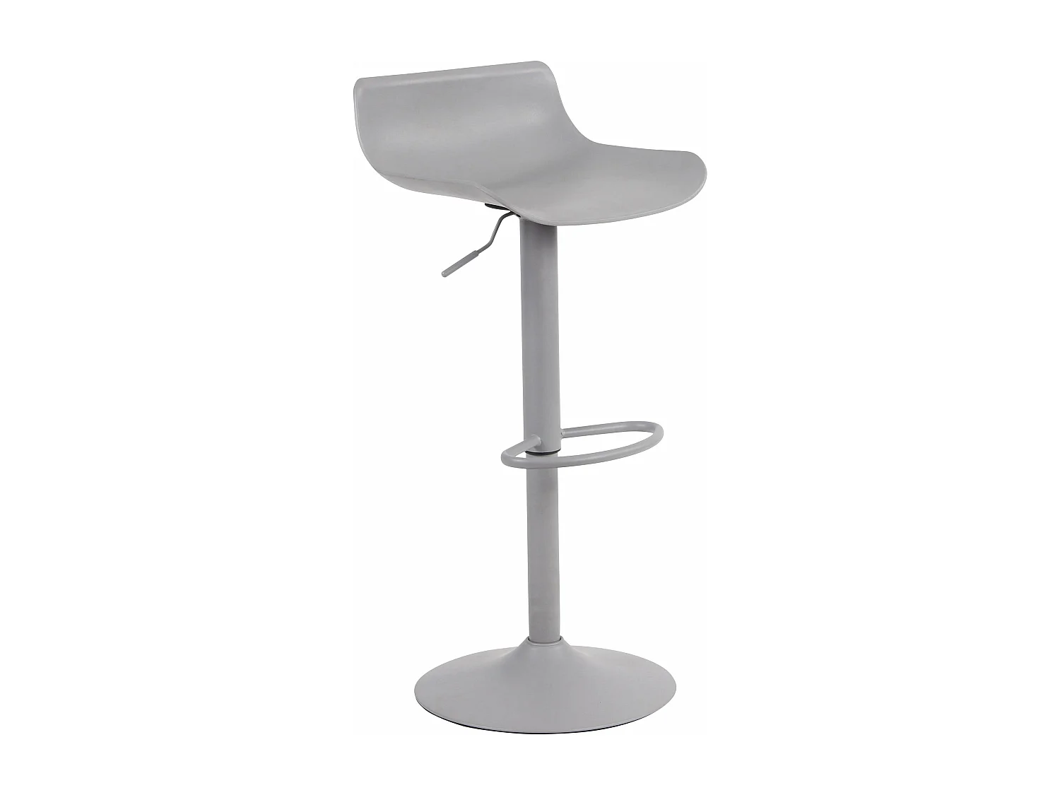 Tabouret de bar x1 métal grise 43 x 44 x 68.5 cm 10_0004535