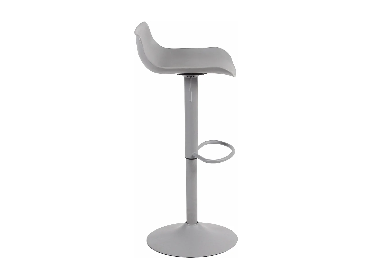 Tabouret de bar x1 métal grise 43 x 44 x 68.5 cm 10_0004535