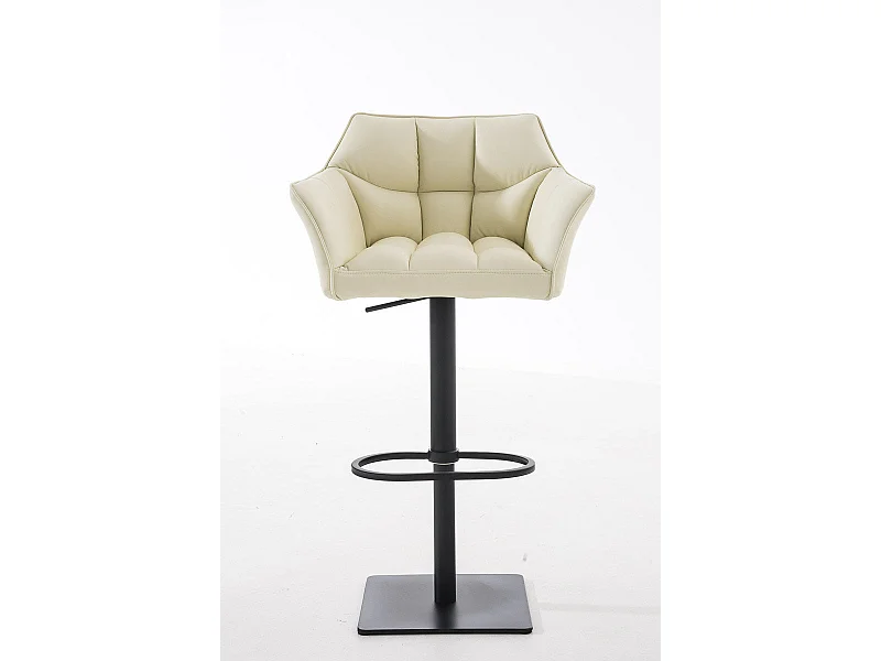 Tabouret de bar chaise métal blanche 64 x 45 x 88 cm 10_0004675