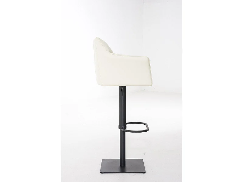 Tabouret de bar chaise métal blanche 64 x 45 x 88 cm 10_0004675