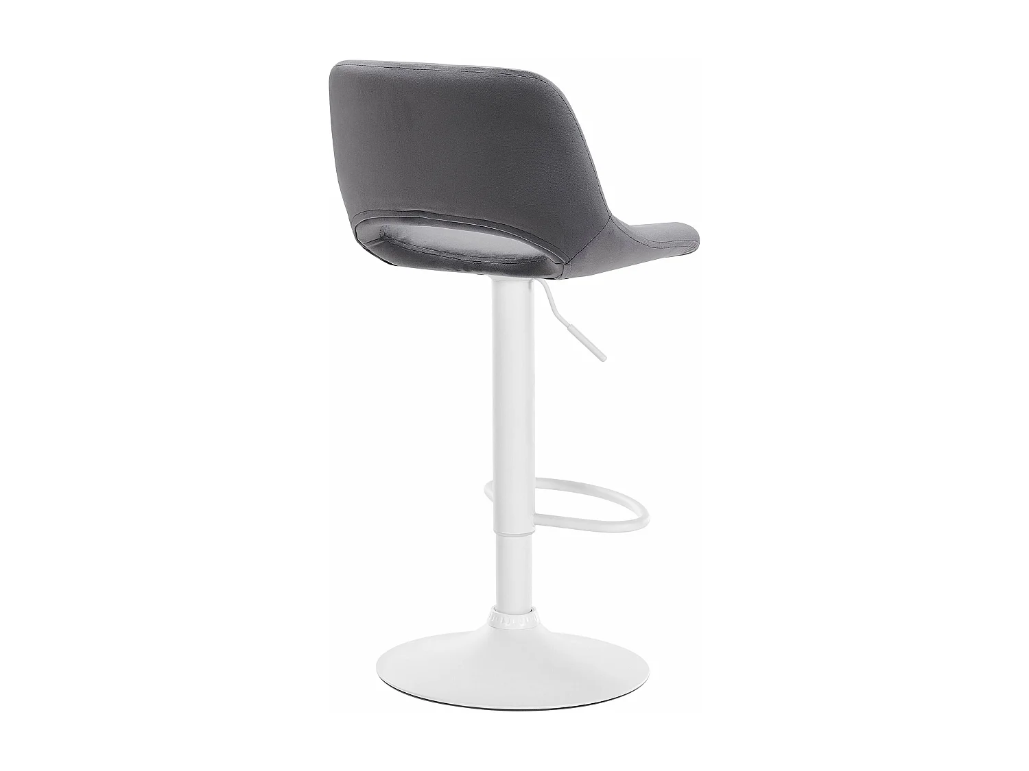 Tabouret de bar chaise métal blanche 42 x 46 x 86 cm 10_0004609