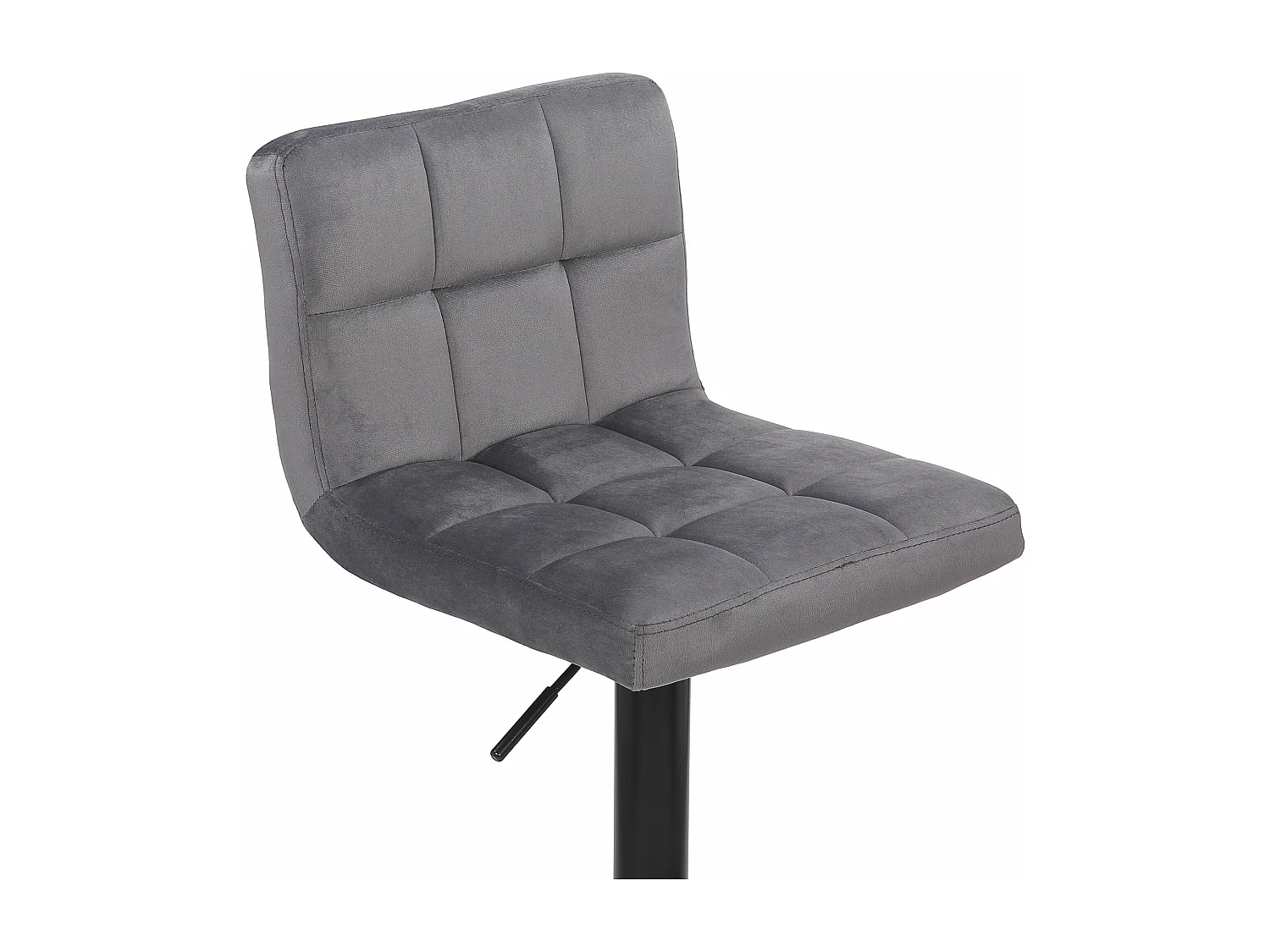 Lot de 2 tabourets métal grise 40 x 40 x 85 cm 10_0004144