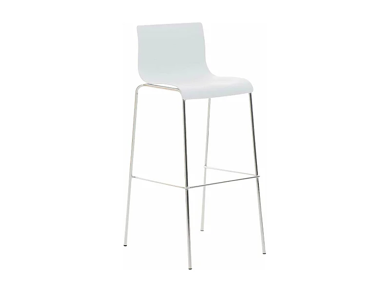 Tabouret de bar avec métal blanche 43 x 48 x 100 cm 10_0004938