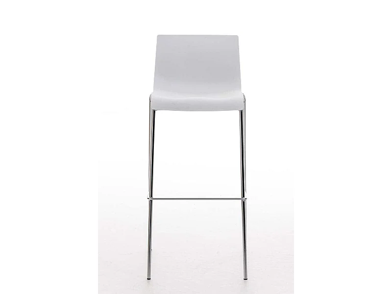 Tabouret de bar avec métal blanche 43 x 48 x 100 cm 10_0004938