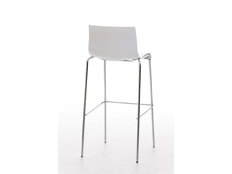 Tabouret de bar avec métal blanche 43 x 48 x 100 cm 10_0004938