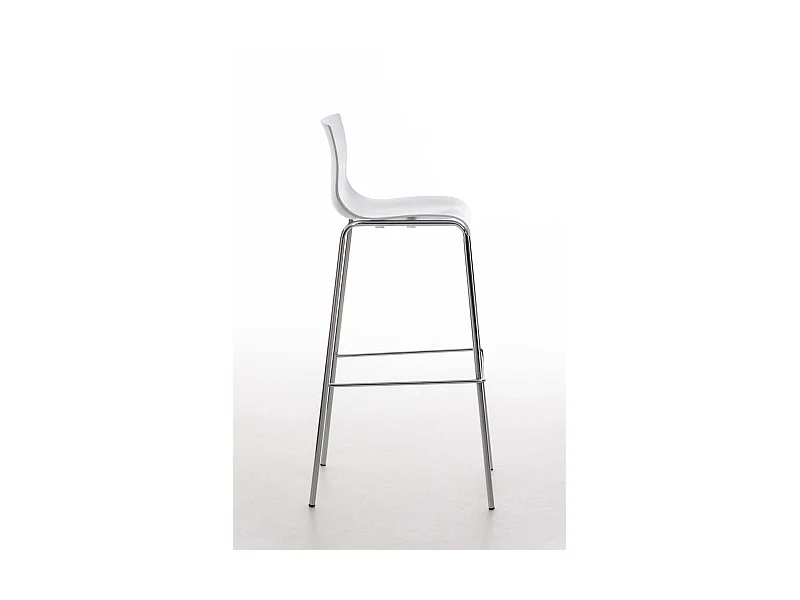 Tabouret de bar avec métal blanche 43 x 48 x 100 cm 10_0004938