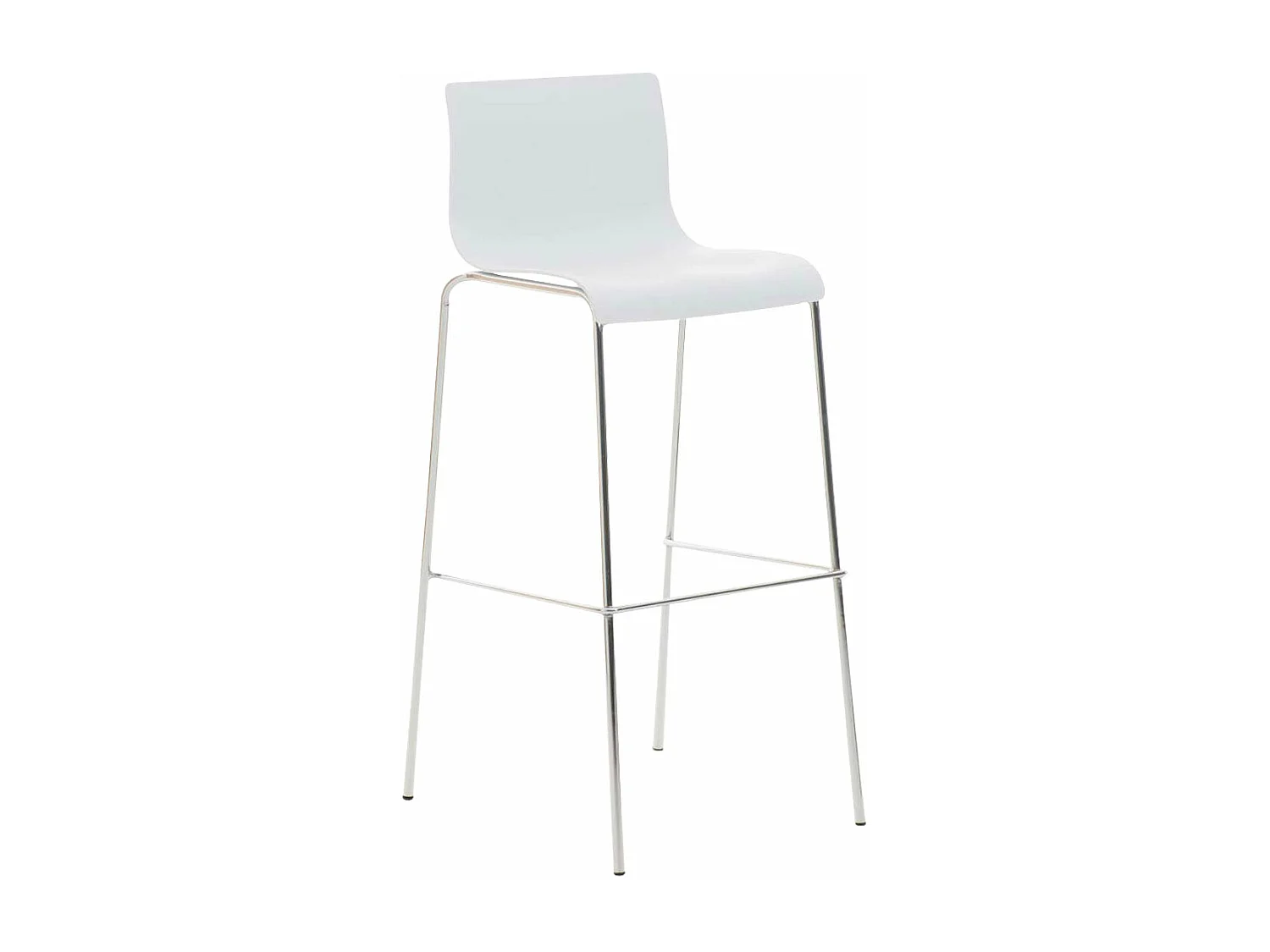 Tabouret de bar avec métal blanche 43 x 48 x 100 cm 10_0004938