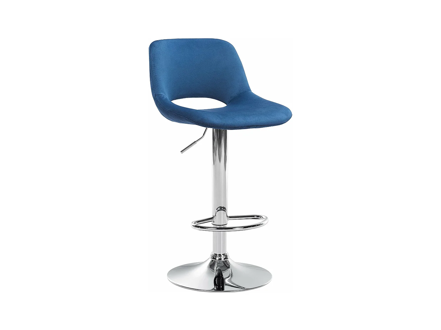 Tabouret de bar chaise métal bleue 42 x 46 x 86 cm 10_0004591