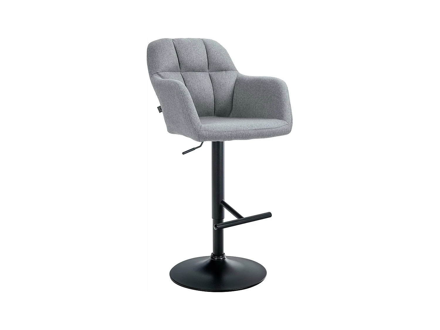 Tabouret de bar chaise métal grise 57 x 59 x 97 cm 10_0005280