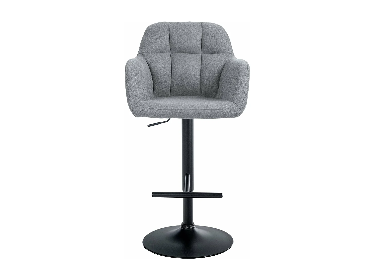 Tabouret de bar chaise métal grise 57 x 59 x 97 cm 10_0005280